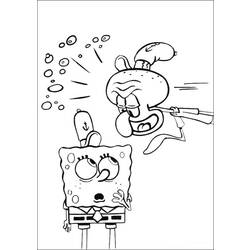 Раскраска: SpongeBob (мультфильмы) #33462 - Бесплатные раскраски для печати