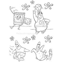 Раскраска: SpongeBob (мультфильмы) #33486 - Бесплатные раскраски для печати
