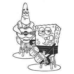 Раскраска: SpongeBob (мультфильмы) #33642 - Бесплатные раскраски для печати