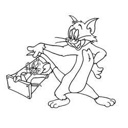 Раскраска: Том и Джерри (мультфильмы) #24183 - Бесплатные раскраски для печати