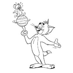 Раскраска: Том и Джерри (мультфильмы) #24190 - Бесплатные раскраски для печати