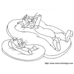 Раскраска: Том и Джерри (мультфильмы) #24196 - Бесплатные раскраски для печати