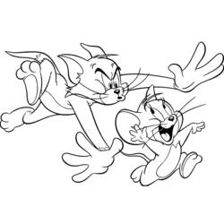 Раскраска: Том и Джерри (мультфильмы) #24199 - Бесплатные раскраски для печати
