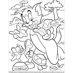 Раскраска: Том и Джерри (мультфильмы) #24209 - Бесплатные раскраски для печати