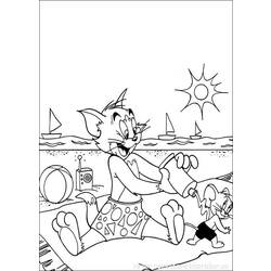 Раскраска: Том и Джерри (мультфильмы) #24212 - Бесплатные раскраски для печати