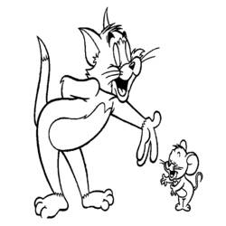 Раскраска: Том и Джерри (мультфильмы) #24230 - Бесплатные раскраски для печати