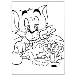 Раскраска: Том и Джерри (мультфильмы) #24237 - Бесплатные раскраски для печати