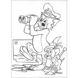 Раскраска: Том и Джерри (мультфильмы) #24257 - Бесплатные раскраски для печати