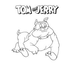 Раскраска: Том и Джерри (мультфильмы) #24258 - Бесплатные раскраски для печати