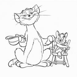 Раскраска: Том и Джерри (мультфильмы) #24279 - Бесплатные раскраски для печати