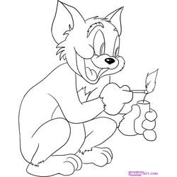 Раскраска: Том и Джерри (мультфильмы) #24311 - Бесплатные раскраски для печати