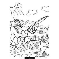 Раскраска: Том и Джерри (мультфильмы) #24316 - Бесплатные раскраски для печати