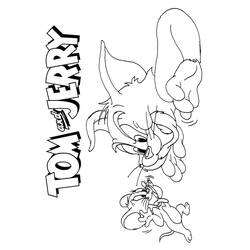 Раскраска: Том и Джерри (мультфильмы) #24319 - Бесплатные раскраски для печати