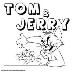 Раскраска: Том и Джерри (мультфильмы) #24328 - Бесплатные раскраски для печати