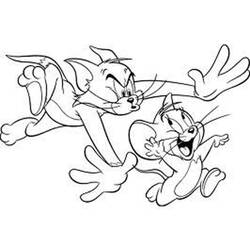 Раскраска: Том и Джерри (мультфильмы) #24334 - Бесплатные раскраски для печати