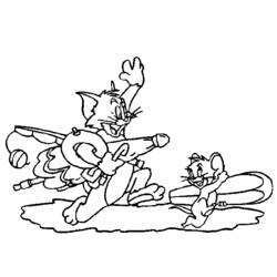Раскраска: Том и Джерри (мультфильмы) #24354 - Бесплатные раскраски для печати