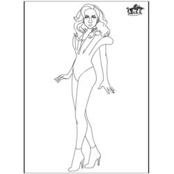 Раскраска: Леди Гага (знаменитости) #123952 - Бесплатные раскраски для печати