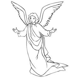Раскраска: ангел (Персонажи) #86236 - Бесплатные раскраски для печати