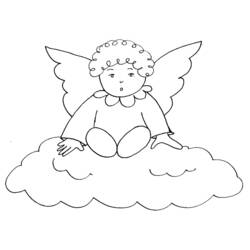 Раскраска: ангел (Персонажи) #86249 - Бесплатные раскраски для печати