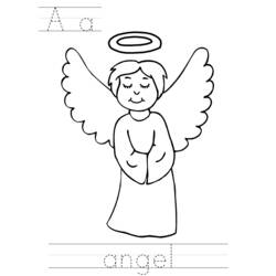 Раскраска: ангел (Персонажи) #86254 - Бесплатные раскраски для печати