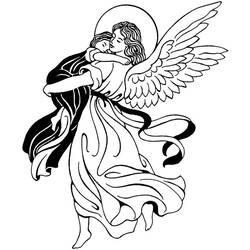 Раскраска: ангел (Персонажи) #86267 - Бесплатные раскраски для печати
