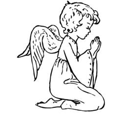 Раскраска: ангел (Персонажи) #86277 - Бесплатные раскраски для печати