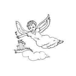 Раскраска: ангел (Персонажи) #86307 - Бесплатные раскраски для печати