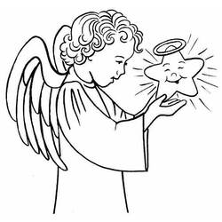 Раскраска: ангел (Персонажи) #86312 - Бесплатные раскраски для печати