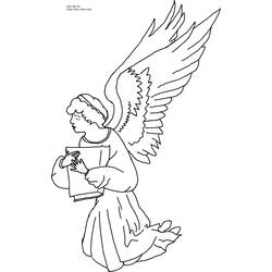 Раскраска: ангел (Персонажи) #86327 - Бесплатные раскраски для печати