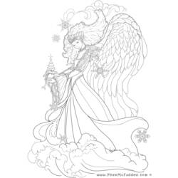 Раскраска: ангел (Персонажи) #86336 - Бесплатные раскраски для печати