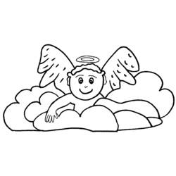 Раскраска: ангел (Персонажи) #86373 - Бесплатные раскраски для печати