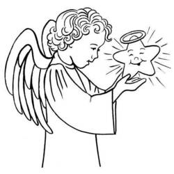 Раскраска: ангел (Персонажи) #86424 - Бесплатные раскраски для печати
