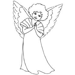 Раскраска: ангел (Персонажи) #86461 - Бесплатные раскраски для печати