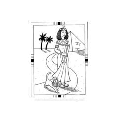 Раскраска: Клеопатра (Персонажи) #90562 - Бесплатные раскраски для печати
