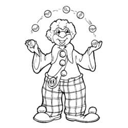 Раскраска: клоун (Персонажи) #90893 - Бесплатные раскраски для печати