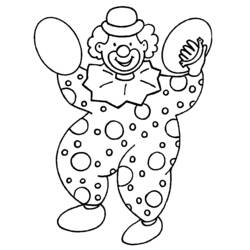 Раскраска: клоун (Персонажи) #90909 - Бесплатные раскраски для печати
