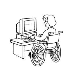 Раскраска: инвалид (Персонажи) #98420 - Бесплатные раскраски для печати
