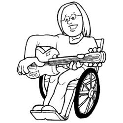 Раскраска: инвалид (Персонажи) #98425 - Бесплатные раскраски для печати