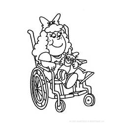 Раскраска: инвалид (Персонажи) #98433 - Бесплатные раскраски для печати