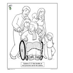 Раскраска: инвалид (Персонажи) #98437 - Бесплатные раскраски для печати