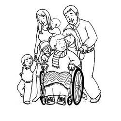Раскраска: инвалид (Персонажи) #98511 - Бесплатные раскраски для печати