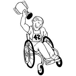 Раскраска: инвалид (Персонажи) #98515 - Бесплатные раскраски для печати