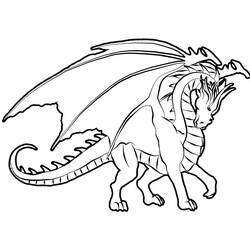 Раскраска: дракон (Персонажи) #148339 - Бесплатные раскраски для печати