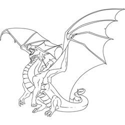 Раскраска: дракон (Персонажи) #148348 - Бесплатные раскраски для печати