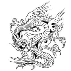 Раскраска: дракон (Персонажи) #148358 - Бесплатные раскраски для печати