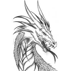 Раскраска: дракон (Персонажи) #148368 - Бесплатные раскраски для печати