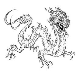 Раскраска: дракон (Персонажи) #148374 - Бесплатные раскраски для печати