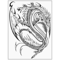 Раскраска: дракон (Персонажи) #148522 - Бесплатные раскраски для печати