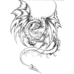 Раскраска: дракон (Персонажи) #148555 - Бесплатные раскраски для печати