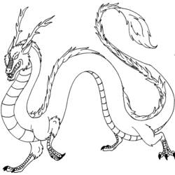 Раскраска: дракон (Персонажи) #148587 - Бесплатные раскраски для печати